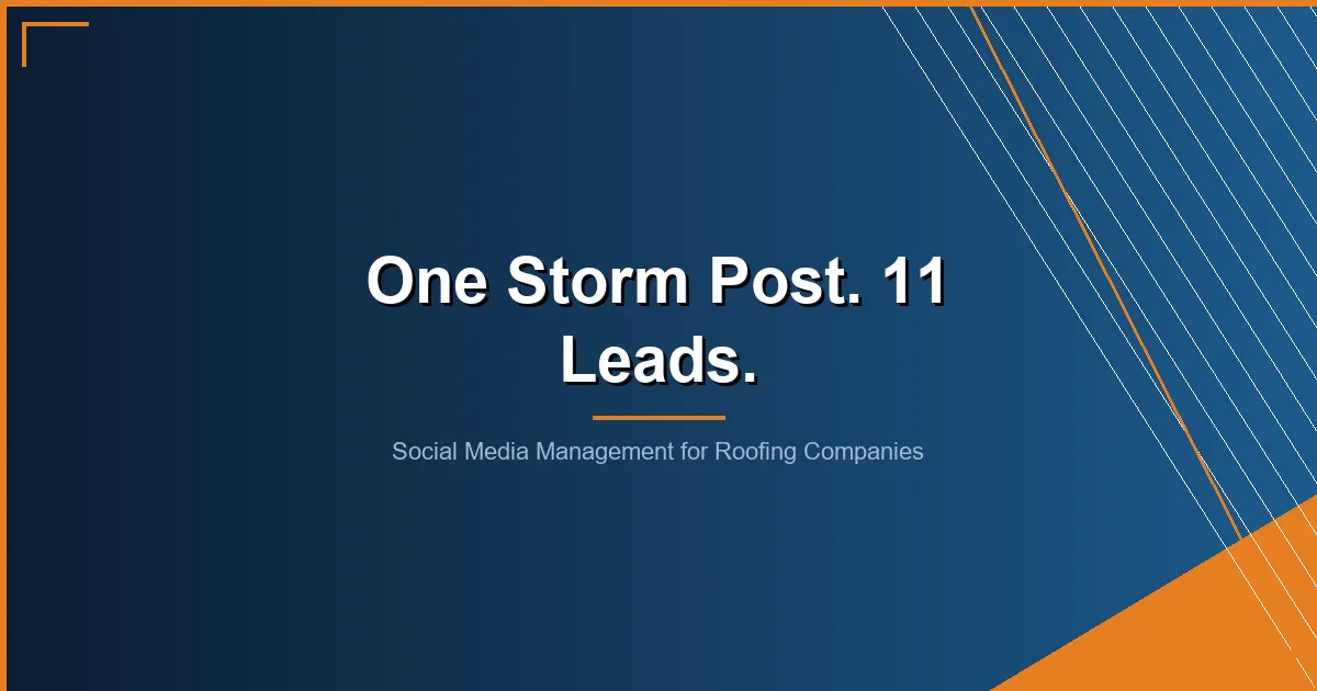 social media management for roofing companies - Social Media Management for Roofing Companies: The 2026 Playbook