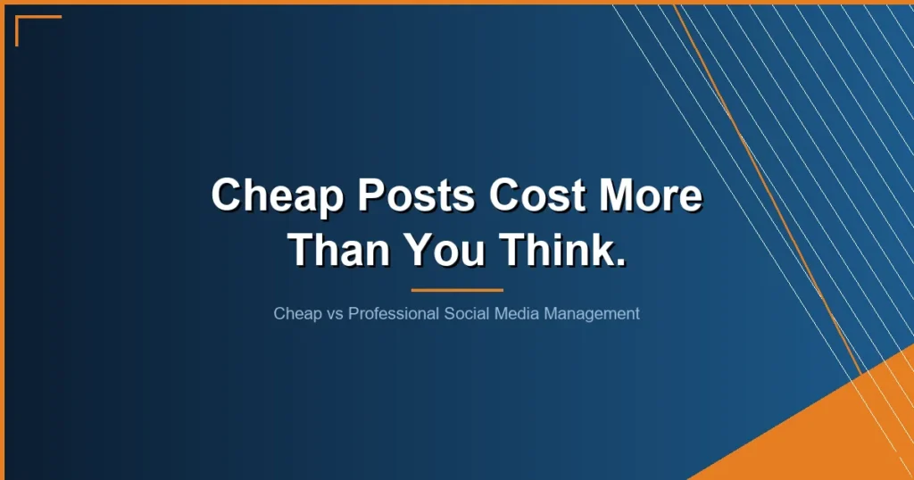 cheap vs professional social media management - Cheap vs Professional Social Media Management: What You Actually Get