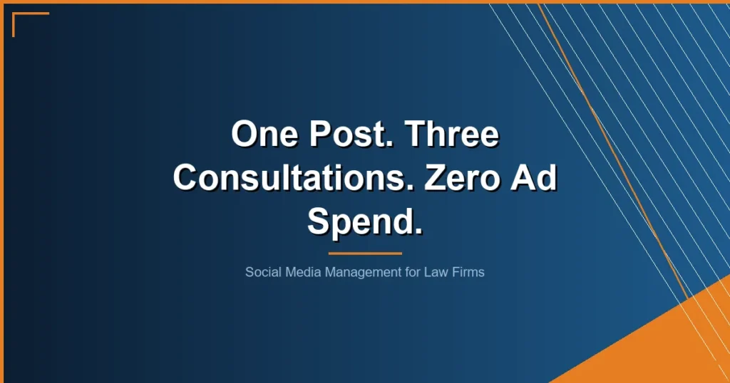 social media management for law firms - Social Media Management for Law Firms: What Actually Works in 2026